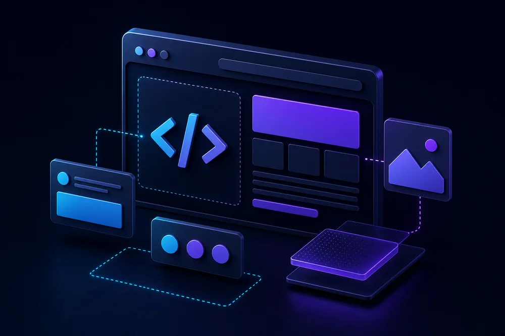 Web development illustration